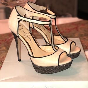 Jessica Simpson Glitter Heels 👠
